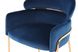 Стул-кресло бархатное Corey 125 синий с металлическими ножками цвета золота Kayoom - недорогой пример интерьера в доме или квартире