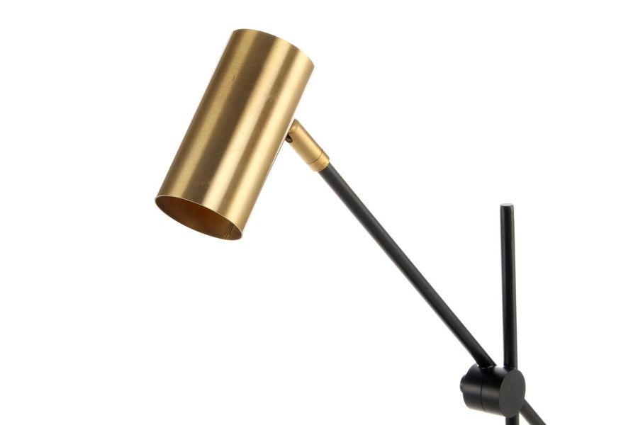 Металлическая настольная лампа на шарнире Target 125 золотистая