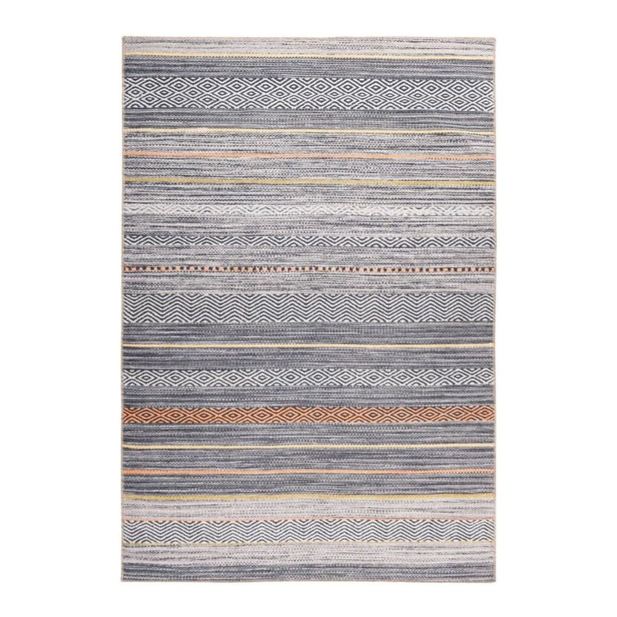 Набивний килим з рельєфним малюнком та плоским ворсом Faye 1125 різнокольоровий 150 х 230