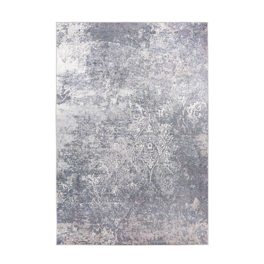 Вінтажний нековзний килим із плоским ворсом Rhodin 1125 сірий 120см х 170см