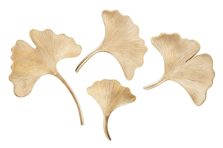 Настенный декор экзотические листья Shells Asia 810 золотистый