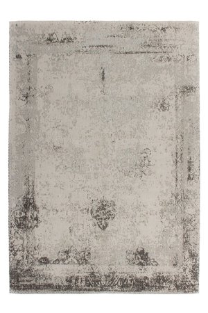 Винтажный ковёр с плоским ворсом ручной работы Nostalgia 285 Антрацит / Бежевый
