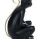Скульптура Sitting Monkey 310, чорний/золотистий